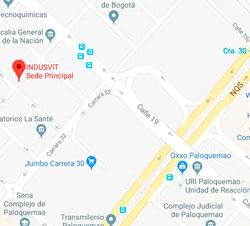 Google maps Indusvit Sede Principal Bogotá Colombia